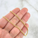 Cadena Lazo 3.4gr / 23 1/2 in / 2mm Oro Amarillo +3 18K