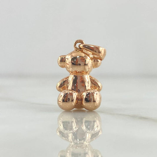 Pendant Faceless Bear 4.55gr / 2.4cm / Smooth 18K Rose Gold