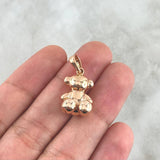 Pendant Faceless Bear 4.55gr / 2.4cm / Smooth 18K Rose Gold