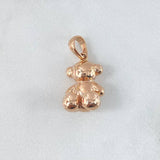 Pendant Faceless Bear 4.55gr / 2.4cm / Smooth 18K Rose Gold