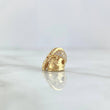 Charm Spartan Helmet 2.55gr / 1.2cm / White Zircons 18K Yellow Gold *