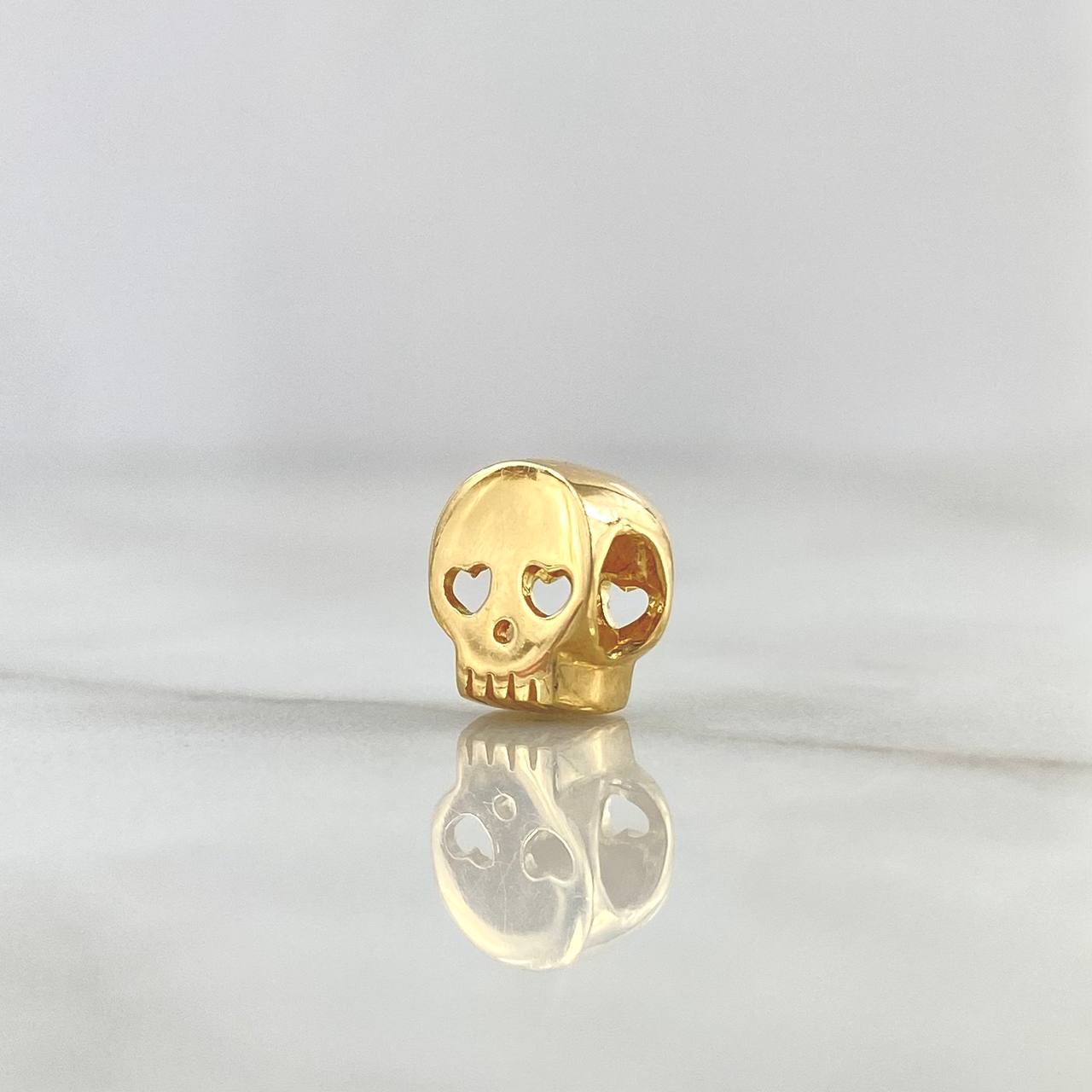 Charm Skull 1.35gr / 0.8cm / Polished 18K Yellow Gold *