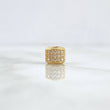 Herraje Barril Tres Carriles 1.35gr / 8mm Circones Blancos Oro Amarillo 18K *