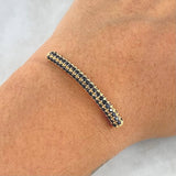 Charm 3.6gr / 3.8cm / Black Zircons 18K Yellow Gold