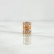 Herraje Barril Tribal 1.55gr / 0.8cm / Circones Blancos Oro Rosa 18K