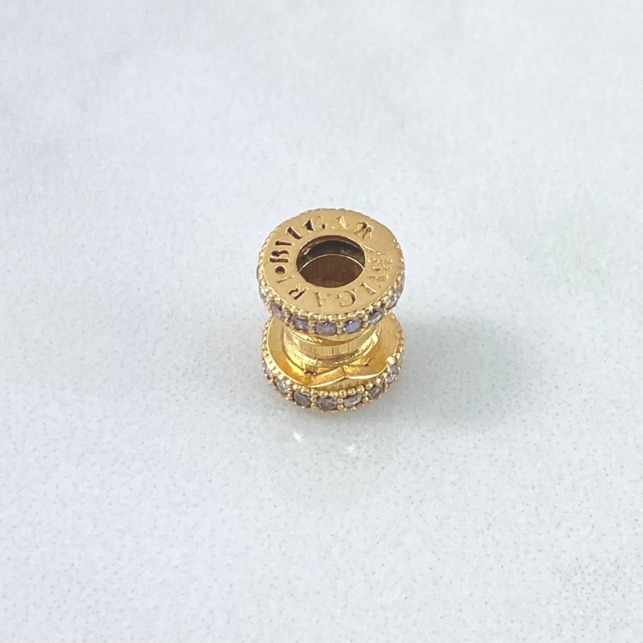 Herraje Rústico Carrete 2.25gr / 0.9cm / Circones Blancos Oro Amarillo 18K