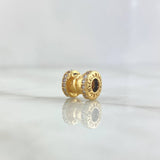 Herraje Rústico Carrete 2.25gr / 0.9cm / Circones Blancos Oro Amarillo 18K