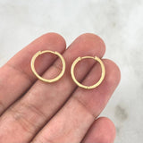 Candongas Kona 1.4gr / 1.5cm /  Oro Amarillo 18K *