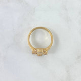 Virgin Miraculous Ring 4.6gr / Size 8 3/4 / White Zircons 18K Yellow Gold