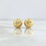 Topos Bola 9mm 1.5gr / Diamantados Oro Amarillo 18K