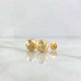 Topos Bola Diamantada 0.95 g / in / 8 mm Oro Amarillo 18K