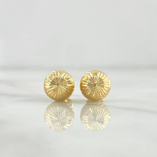 Topos Bola Diamantada 1.15 g / in / 8 mm Oro Amarillo 18K