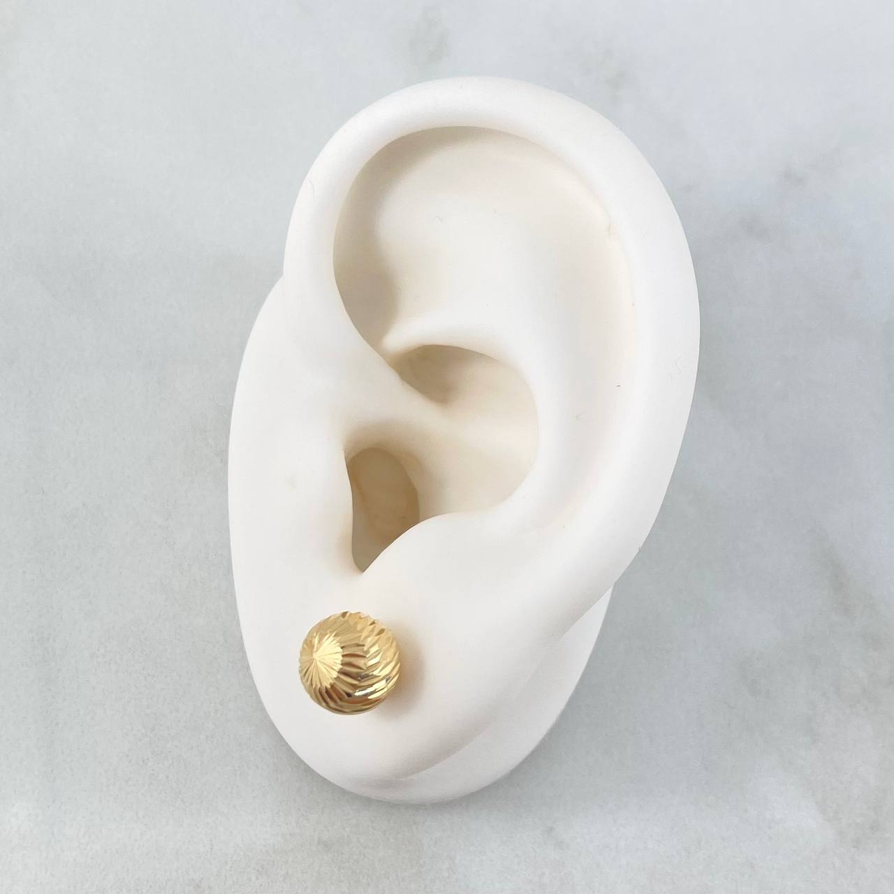 Topos Bola Diamantada 1.05 g / in / 8 mm Oro Amarillo 18K