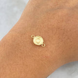 Charm Letter O 0.4gr / 1.3cm / Matte Yellow Gold 18K Circle