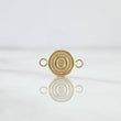 Charm Letter O 0.45gr / 1.3cm / Matte Circle 18K Yellow Gold
