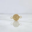 Charm Letter B 0.45gr / 1.3cm / Matte Yellow Gold 18K Circle