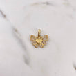 Pendant Heart Butterfly 2.25gr / 1.9cm / White Zircons 18K Yellow Gold #