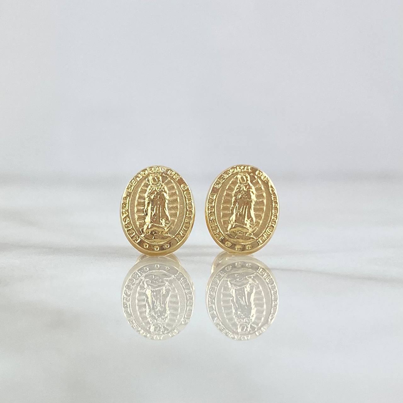 Topos Virgen Guadalupe 0.75gr / 1/2 in / Oro Amarillo 18K *