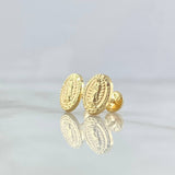 Topos Virgen Guadalupe 0.8gr / 1/2 in / Oro Amarillo 18K *