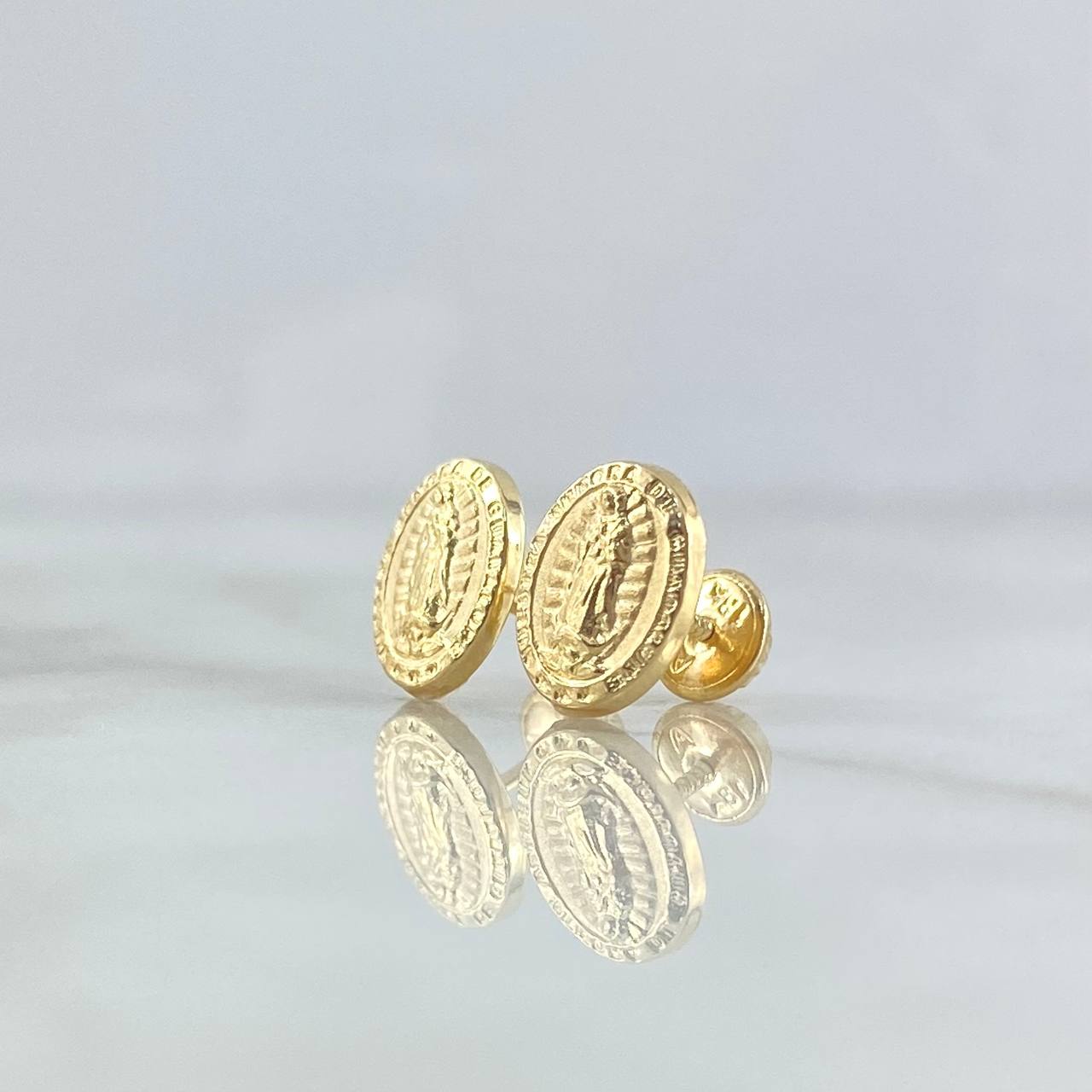 Topos Virgen Guadalupe 0.75gr / 1/2 in / Oro Amarillo 18K *