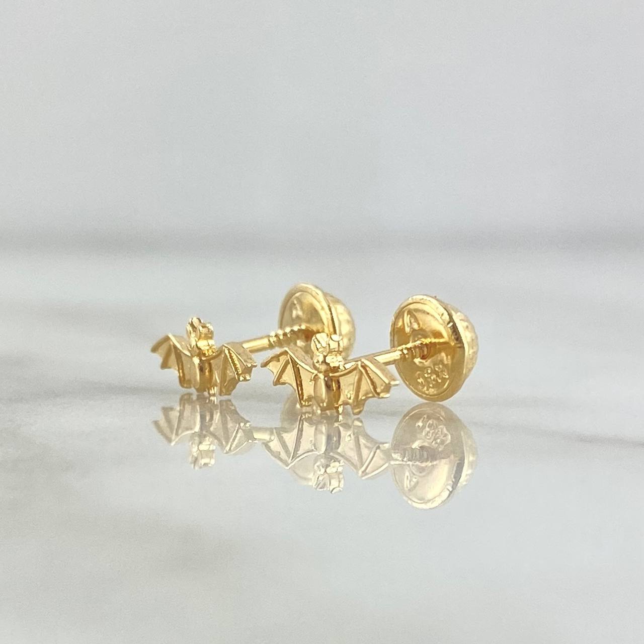 Stud Earrings Murcielago 0.75gr / Smooth 18K Yellow Gold