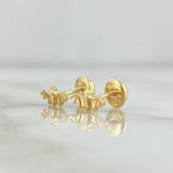Topos Murcielago 0.7gr / Liso Oro Amarillo 18K