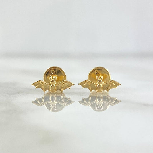 Stud Earrings Murcielago 0.75gr / Smooth 18K Yellow Gold