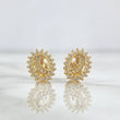 Topos Virgen Maria 1.6gr / 10mm Circones Blancos Oro Amarillo 18K