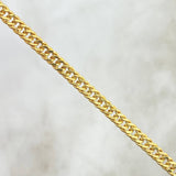 Reticulated Cuban Links Bracelet 3gr / 8 in / 3mm Yellow Gold +3 18K ©
