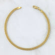 Pulso Cubano Reticulado 3gr / 7 3/4 in / Oro Amarillo +3 18K