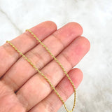 Rope Chain 1.1gr / 23.6in / 18K Gold +3$
