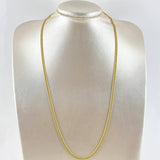 Cadena Cubana Reticulada 7.4gr / 23 1/2 in / Oro Amarillo +3 18K
