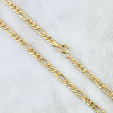 Cadena Figaro 4.2g / 24 in / 3.5mm Oro Amarillo 18K