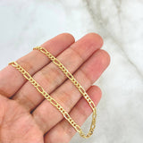 Cadena Figaro 4.2g / 24 in / 3.5mm Oro Amarillo 18K