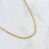 Cadena Figaro 5.6g / 24 in / 3.2mm Oro Amarillo 18K