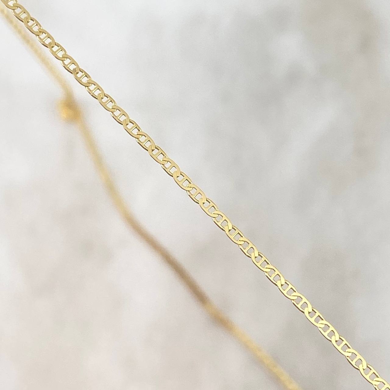 Flat Mariner Chain 1.85gr / 60cm / 1.2mm Yellow Gold +3 18K