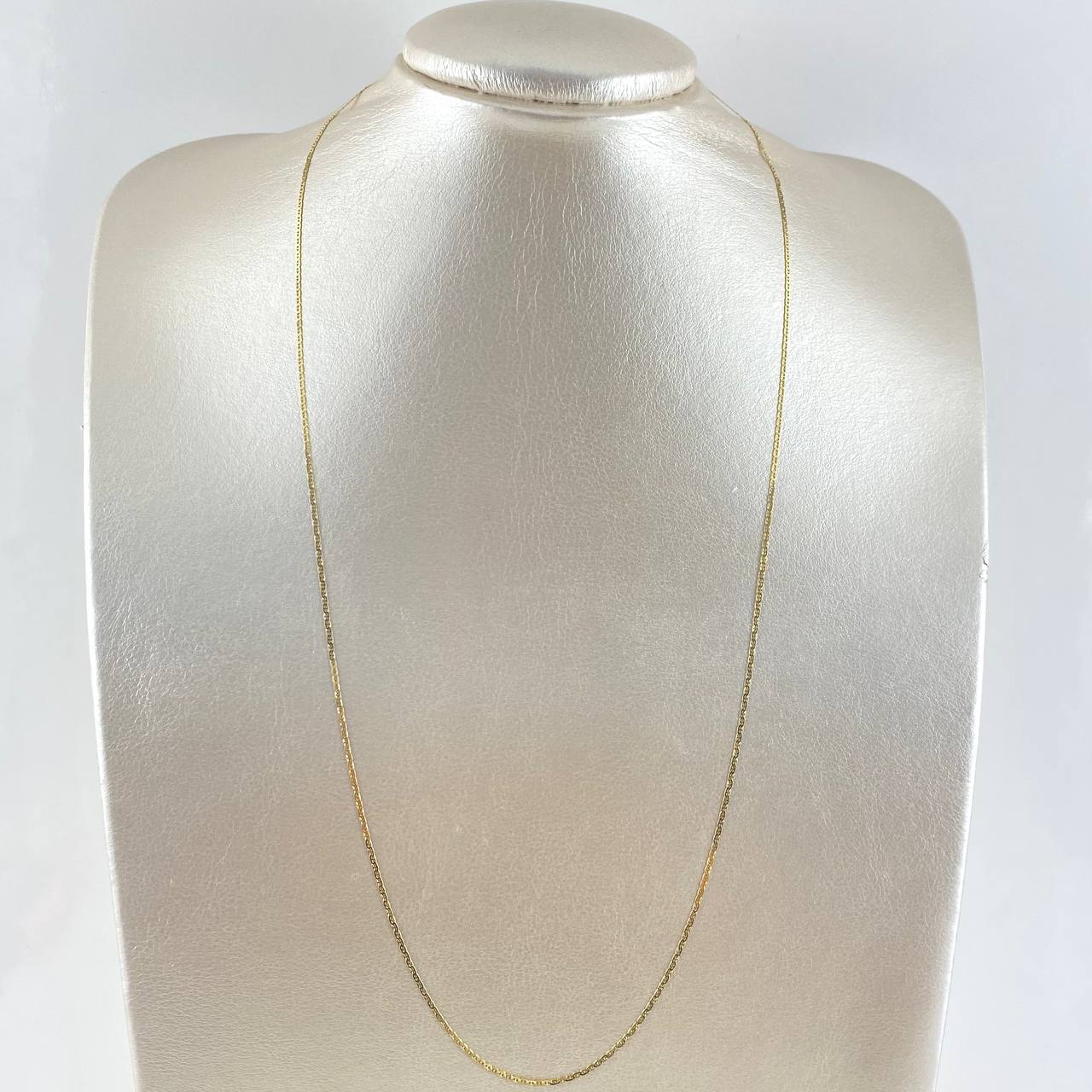 Cadena Escalera 1.8gr / 60cm / 1.2mm Oro Amarillo +3 18K