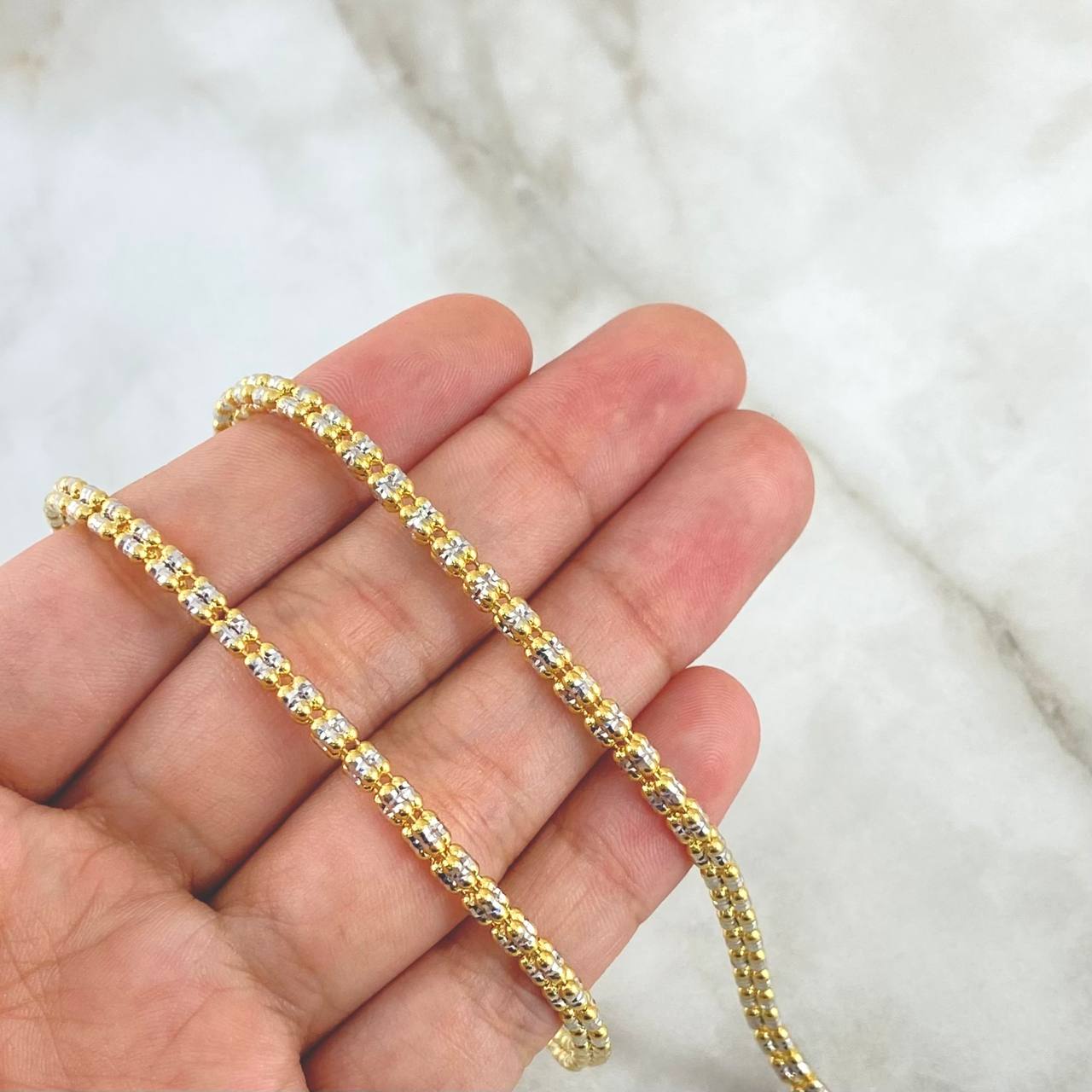 Ice Chain 21.15gr / 50cm / 3.5mm Yellow Gold +3 18K ©