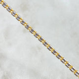 Ice Chain 13.25gr / 45cm / 3mm Two Yellow White Gold +3 18K ©