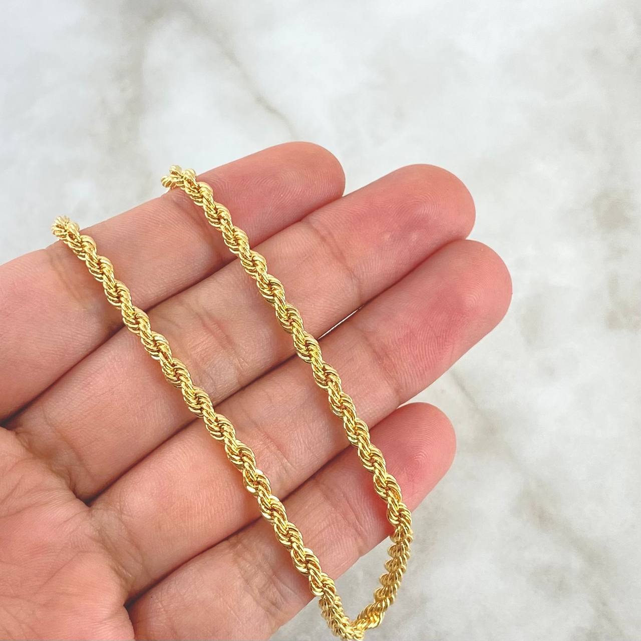Rope Chain 8.3gr / 23.6in / 18K Gold +3
