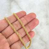 Rope Chain 8.3gr / 23.6in / 18K Gold +3