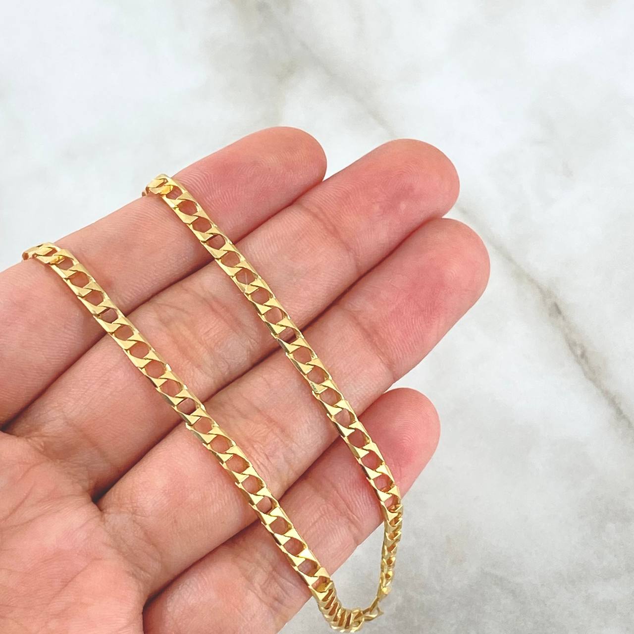 Panzer Chain 14.2gr / 60cm / 4.3mm Yellow Gold +1 18K *