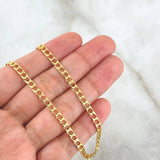 Panzer Chain 14.2gr / 60cm / 4.3mm Yellow Gold +1 18K *