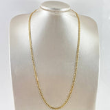 Panzer Chain 14.2gr / 60cm / 4.3mm Yellow Gold +1 18K *