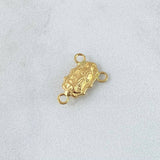 Herraje Crucero Virgen Guadalupe 0.35gr / 1.2cm / Silueta - Mate - Lisa - Troquelada Oro Amarillo 18K