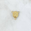 Charm Crucero Virgen Guadalupe 0.6gr / 1.5cm / Oval - Matte - Polished - 18K Yellow Gold Stamped