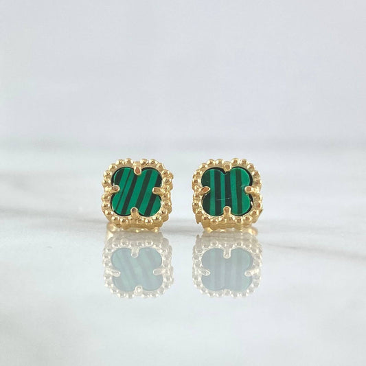 Topos Trebol Verde 1.95gr / Oro Amarillo Nac.Esp. 18K