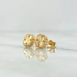 Topos Trebol Diamantado 2gr / Oro Amarillo Nac.Esp. 18K *