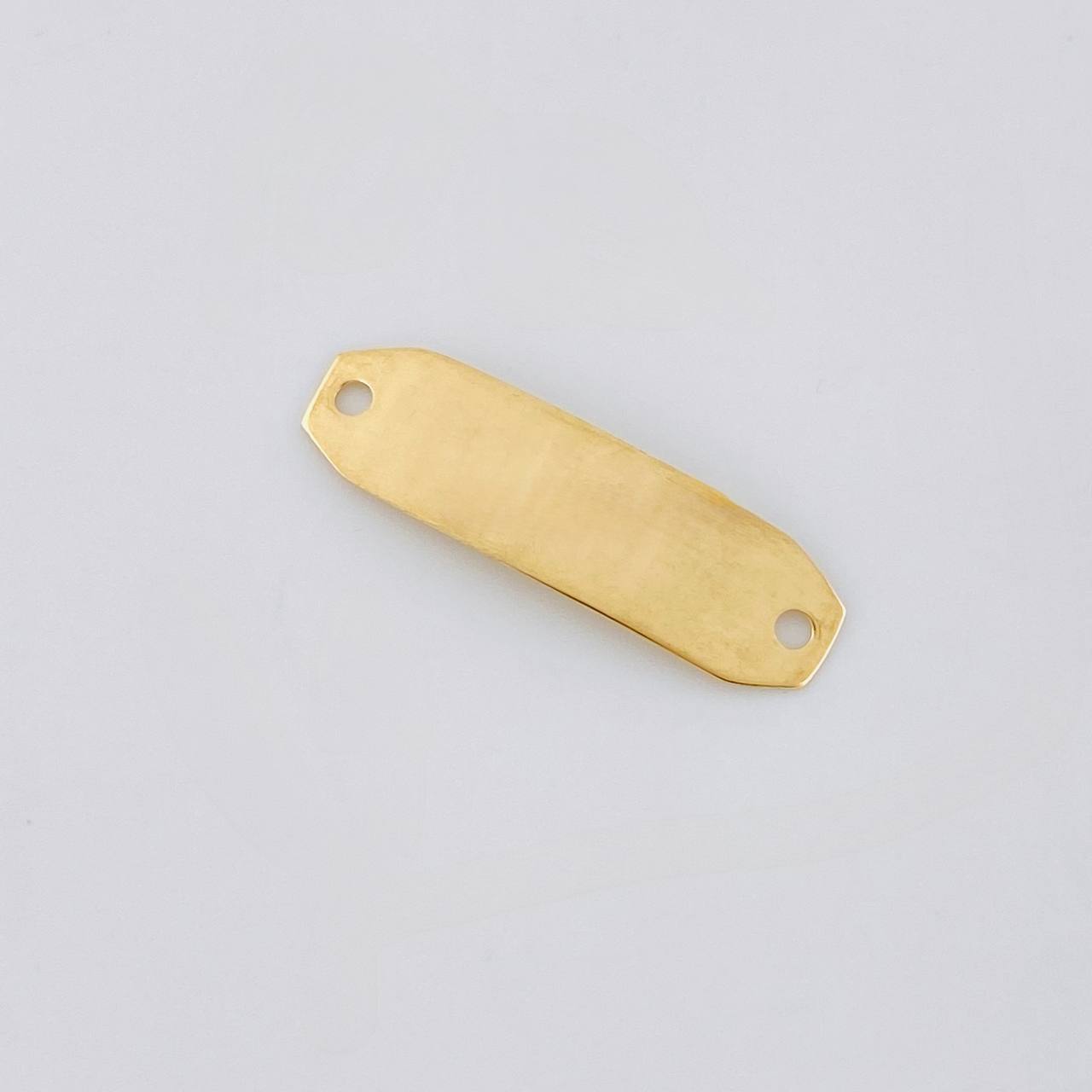 Charm Octagonal Plate 0.55g / 1 in 18K Yellow Gold