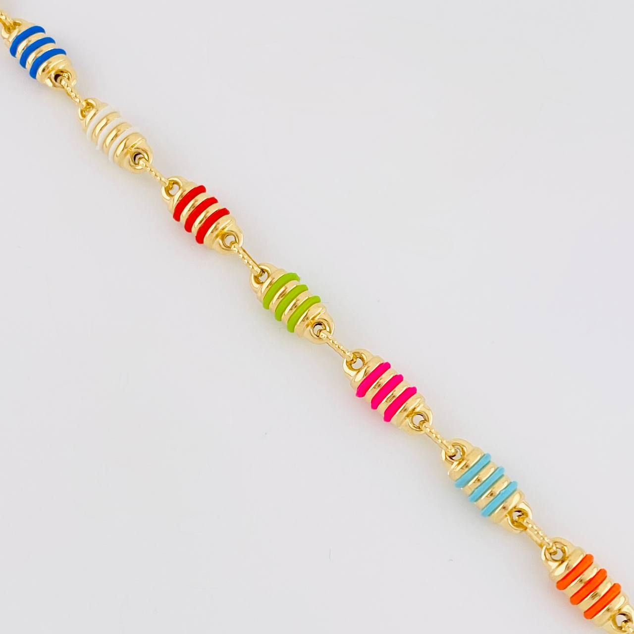 Cadena Rustica Barril Rayado 12.8g / 20 in / 5mm Oro Amarillo 18K